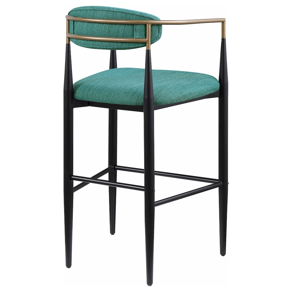 Tina Fabric Upholstered Bar Chair Green (Set of 2). Picture 8