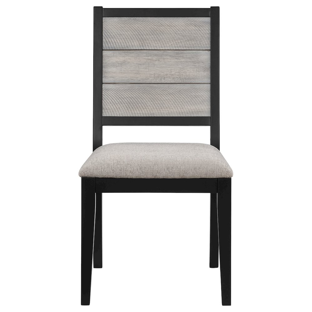 Elodie 5-piece Rectangular Extension Leaf Dining Set Black. Picture 7