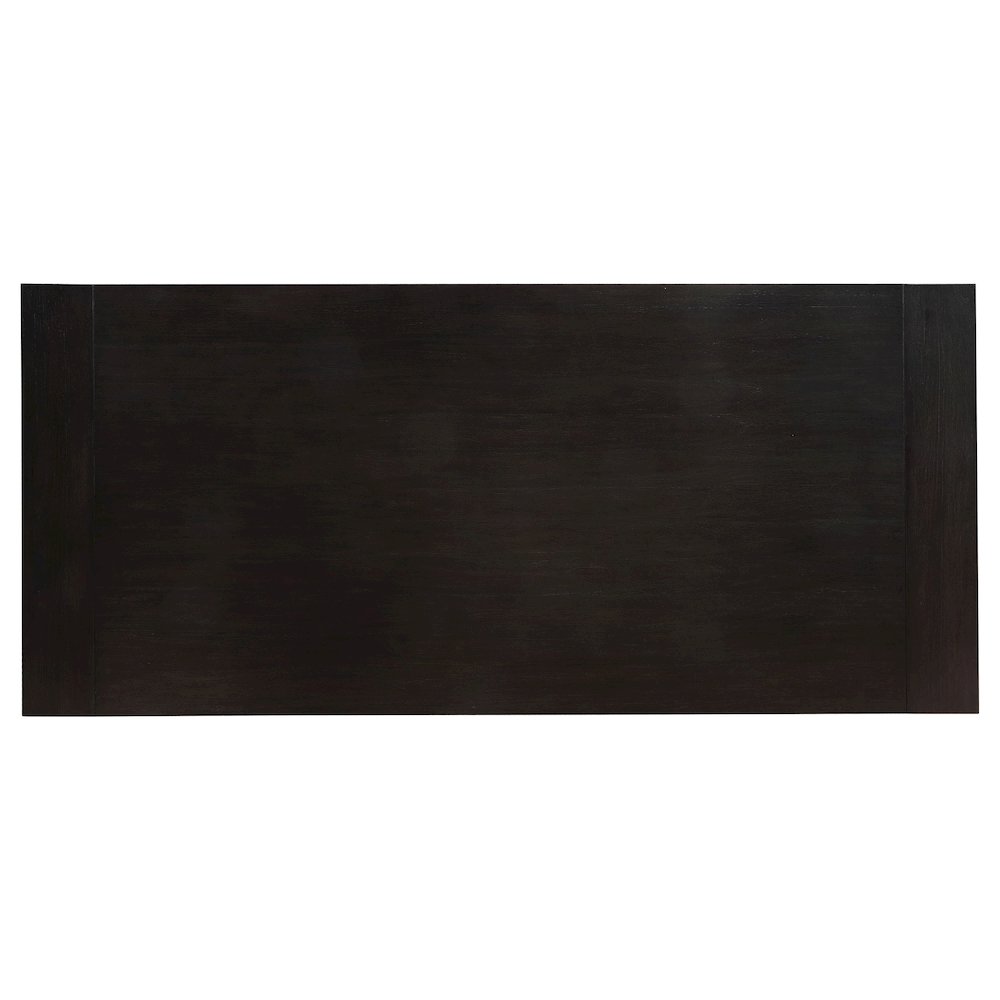 Phelps 123-inch Extension Leaf Dining Table Distressed Noir. Picture 8