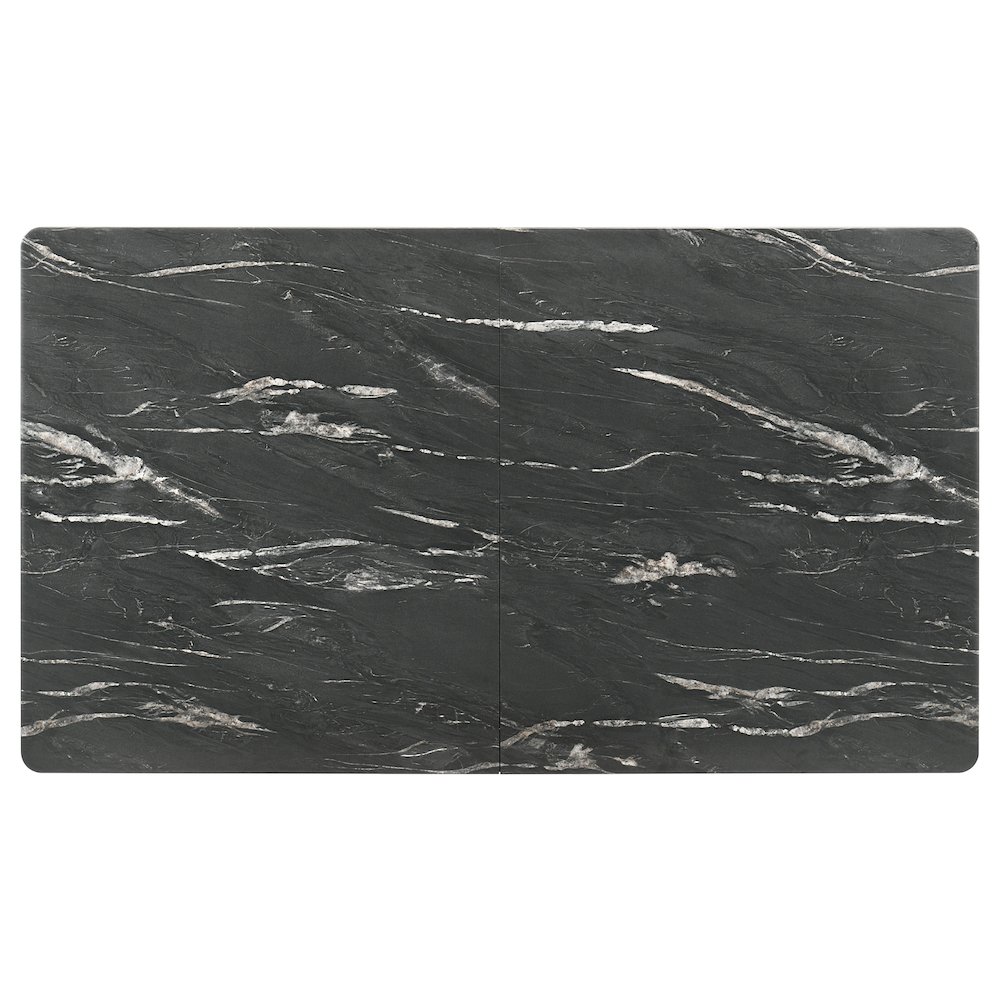 Crestmont 78-inch Extension Dining Table Black Faux Marble. Picture 10