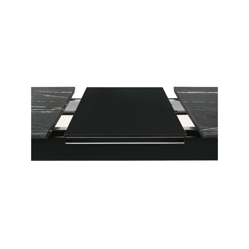 Crestmont 78-inch Extension Dining Table Black Faux Marble. Picture 11