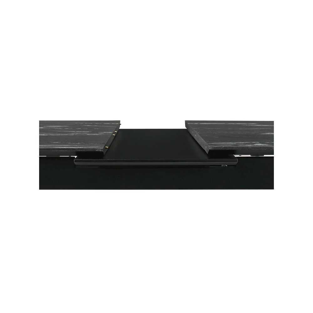 Crestmont 78-inch Extension Dining Table Black Faux Marble. Picture 12