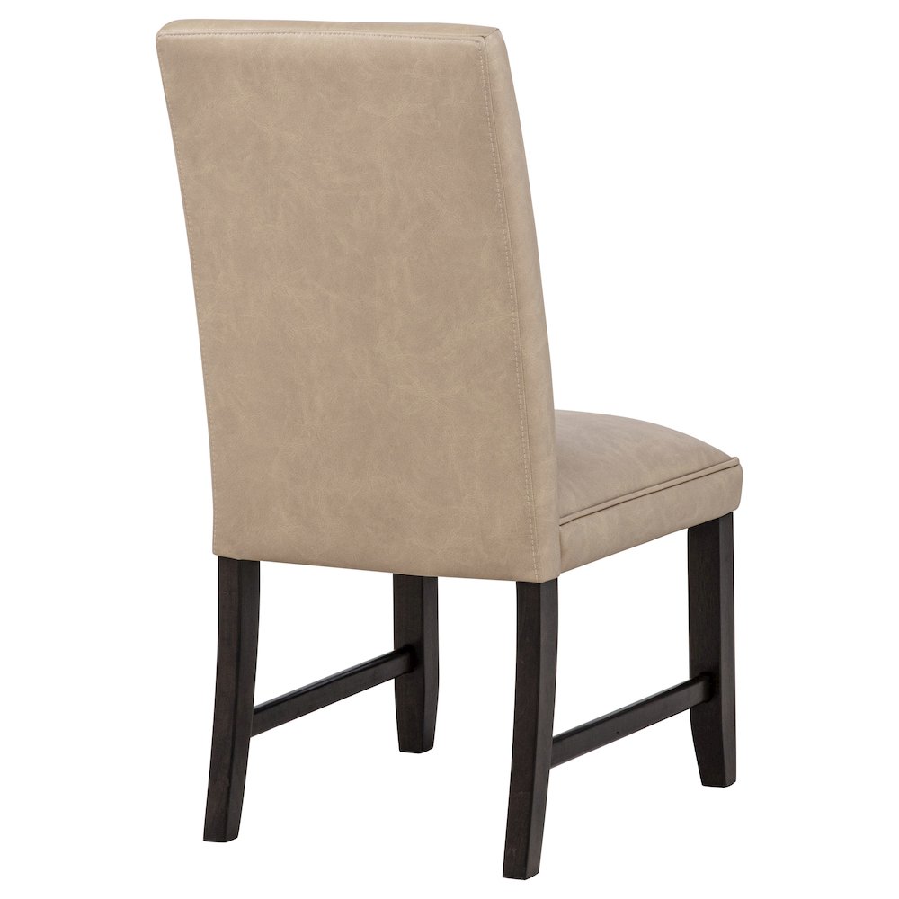 Averill Faux Leather Upholstered Dining Side Chair Tan (Set of 2). Picture 9
