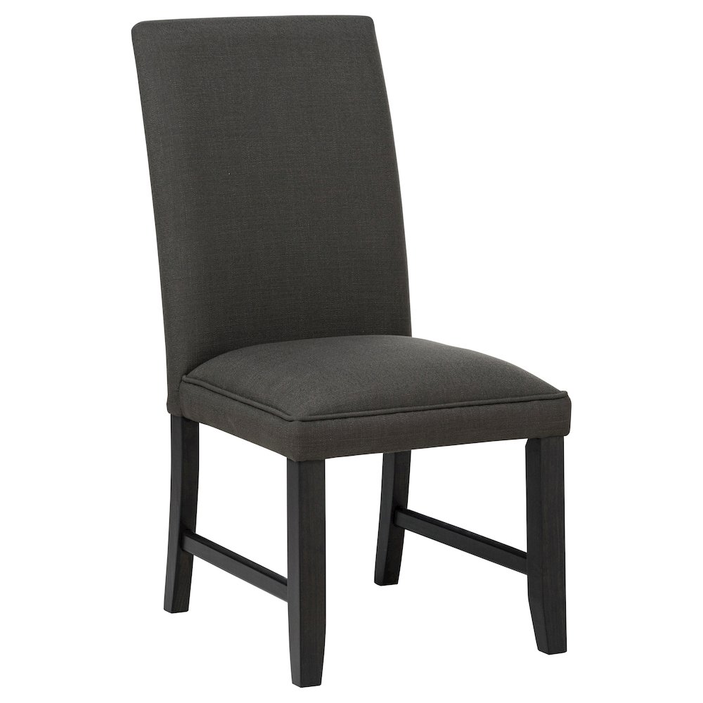 Berning Fabric Upholstered Parson Side Chair Charcoal Grey (Set of 2). Picture 1