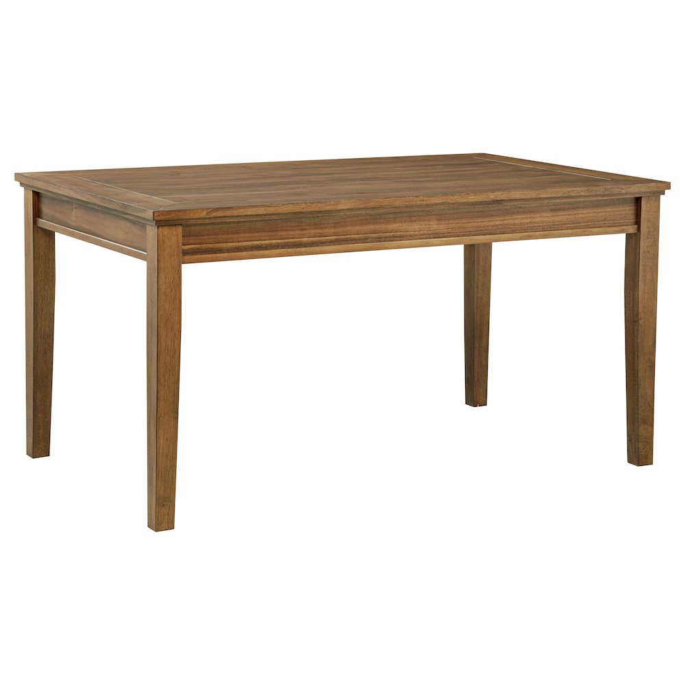 Atwood Rectangular Wood Dining Table Warm Brown. Picture 1