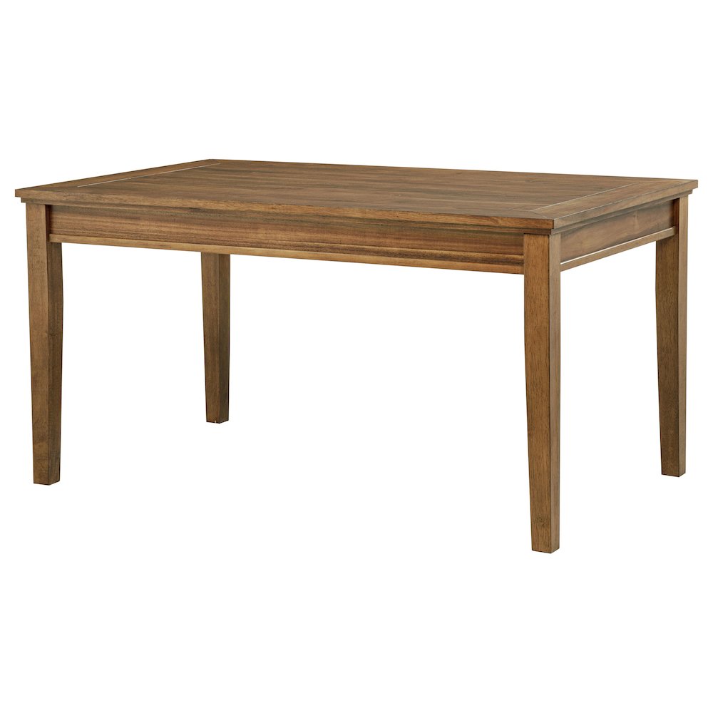 Atwood Rectangular Wood Dining Table Warm Brown. Picture 4