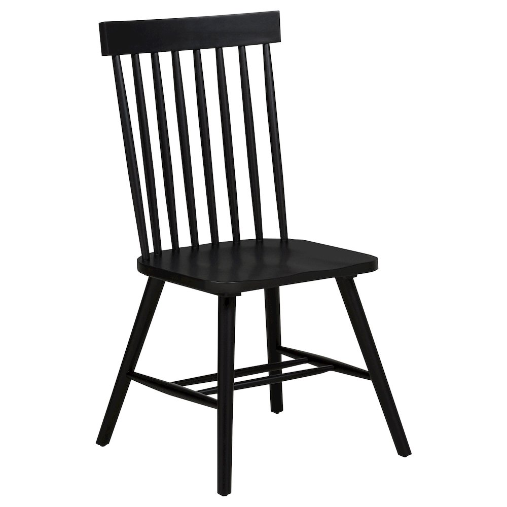 Andrews 5-piece Round Dining Table Set Light Ash and Black. Picture 6
