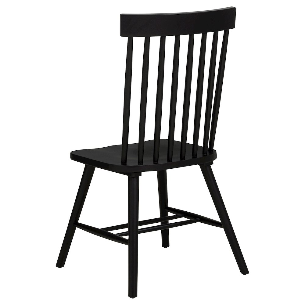 Andrews 5-piece Round Dining Table Set Light Ash and Black. Picture 8