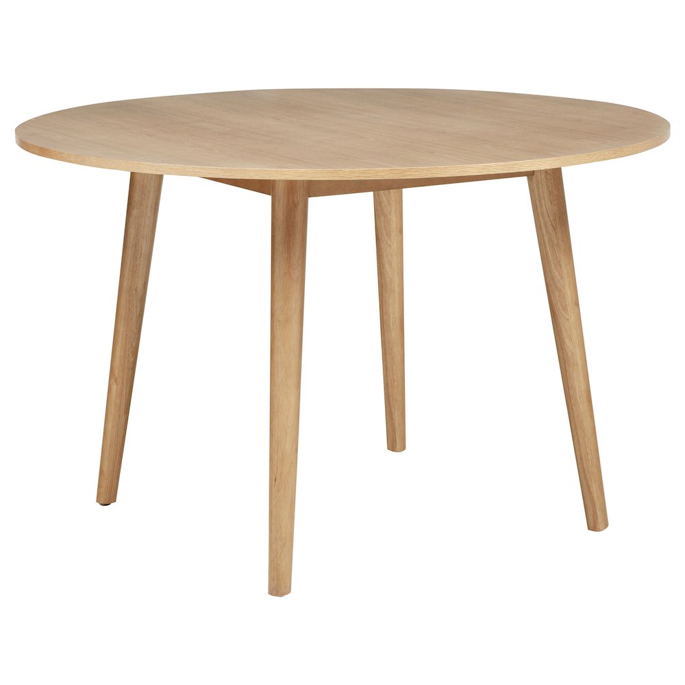 Andrews 5-piece Round Dining Table Set Light Ash and White. Picture 3