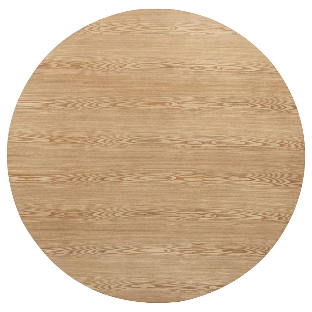 Andrews 5-piece Round Dining Table Set Light Ash and White. Picture 5