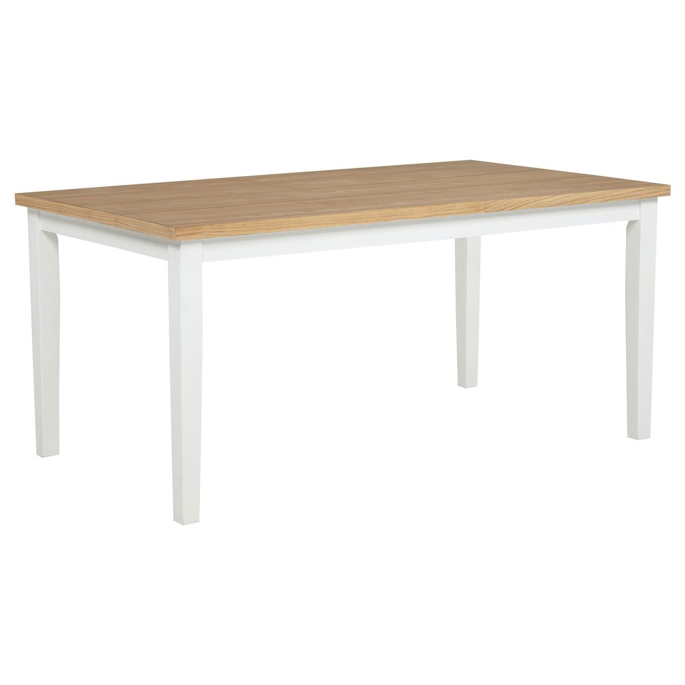 Andrews 66-inch Rectangular Dining Table Light Ash and White. Picture 1