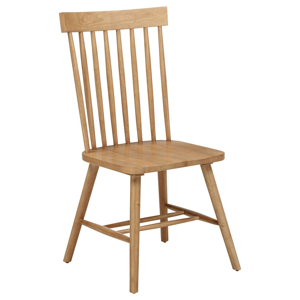 Andrews Windsor Spindle Back Dining Side Chair Light Ash. Picture 3