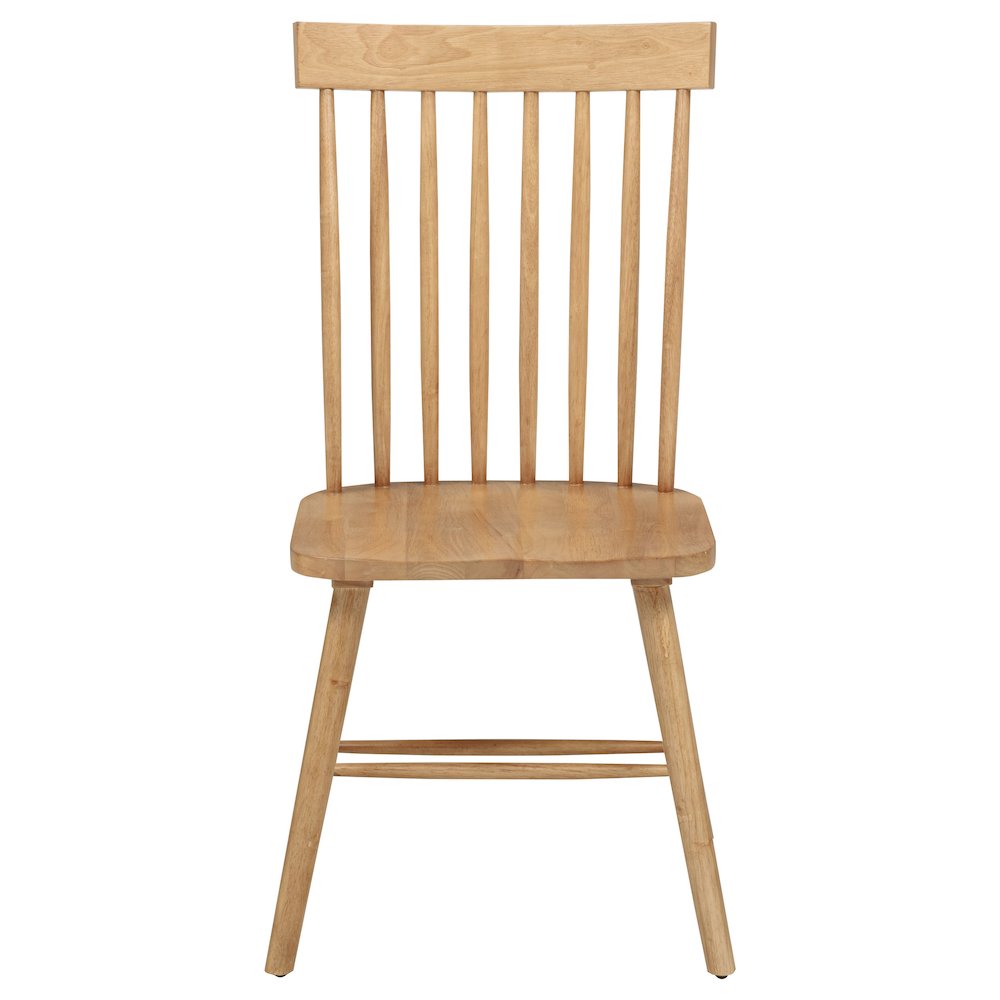 Andrews Windsor Spindle Back Dining Side Chair Light Ash. Picture 4