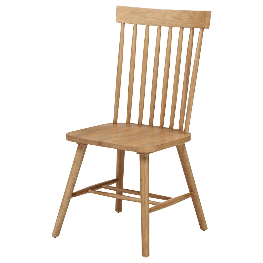 Andrews Windsor Spindle Back Dining Side Chair Light Ash. Picture 5