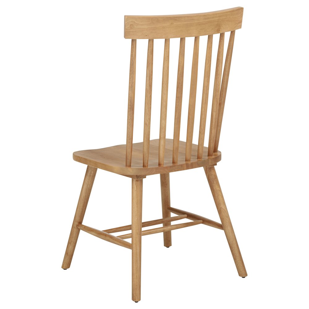 Andrews Windsor Spindle Back Dining Side Chair Light Ash. Picture 7