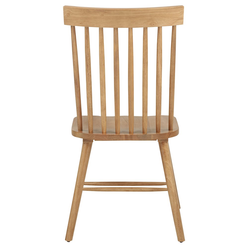 Andrews Windsor Spindle Back Dining Side Chair Light Ash. Picture 8