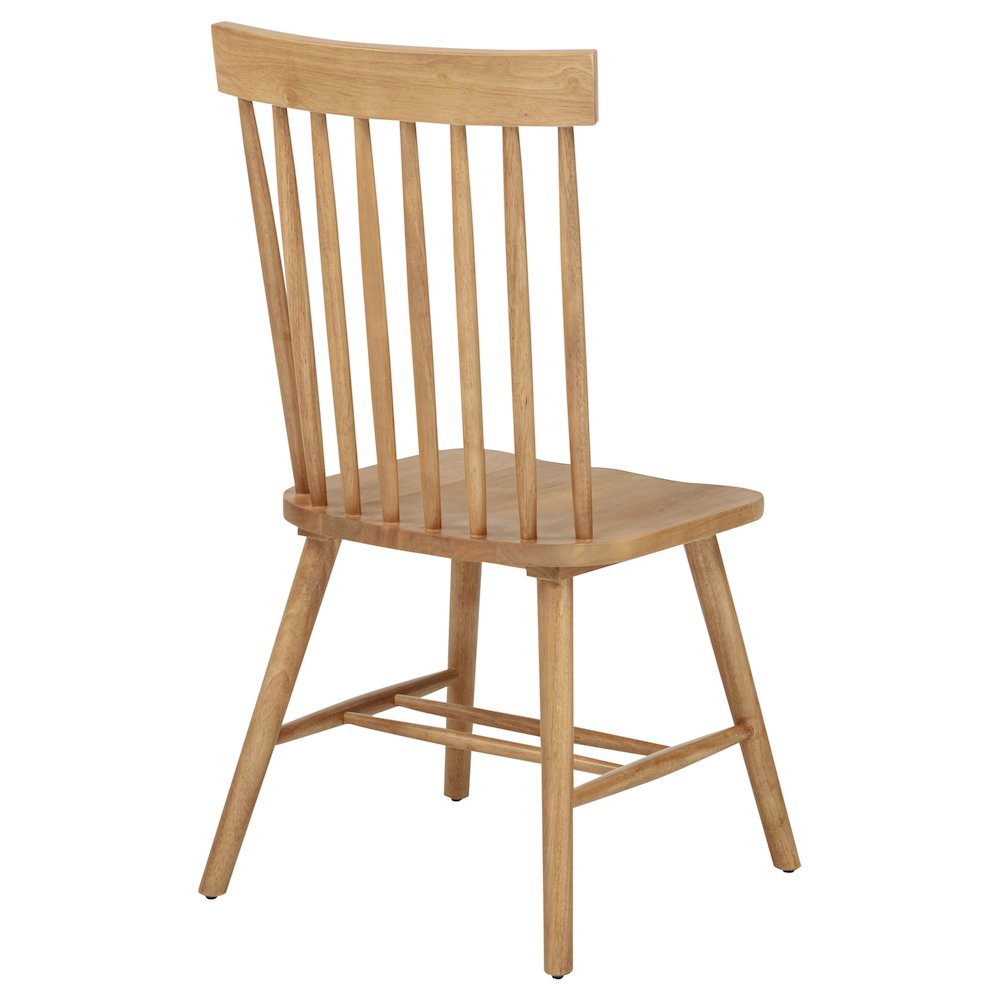 Andrews Windsor Spindle Back Dining Side Chair Light Ash. Picture 9