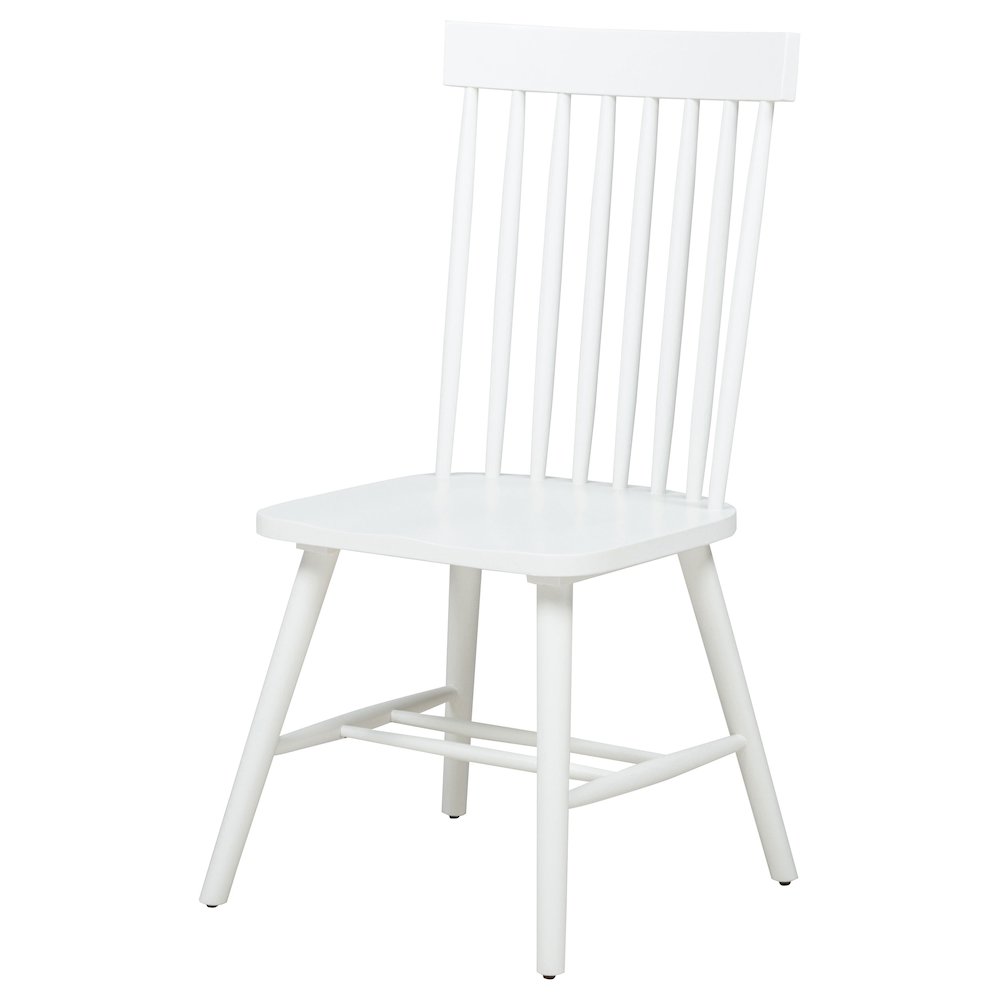 Andrews Windsor Spindle Back Dining Side Chair White. Picture 5