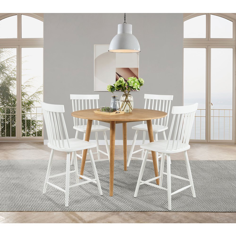 Andrews 48-inch Round Counter Height Dining Table Light Ash. Picture 8