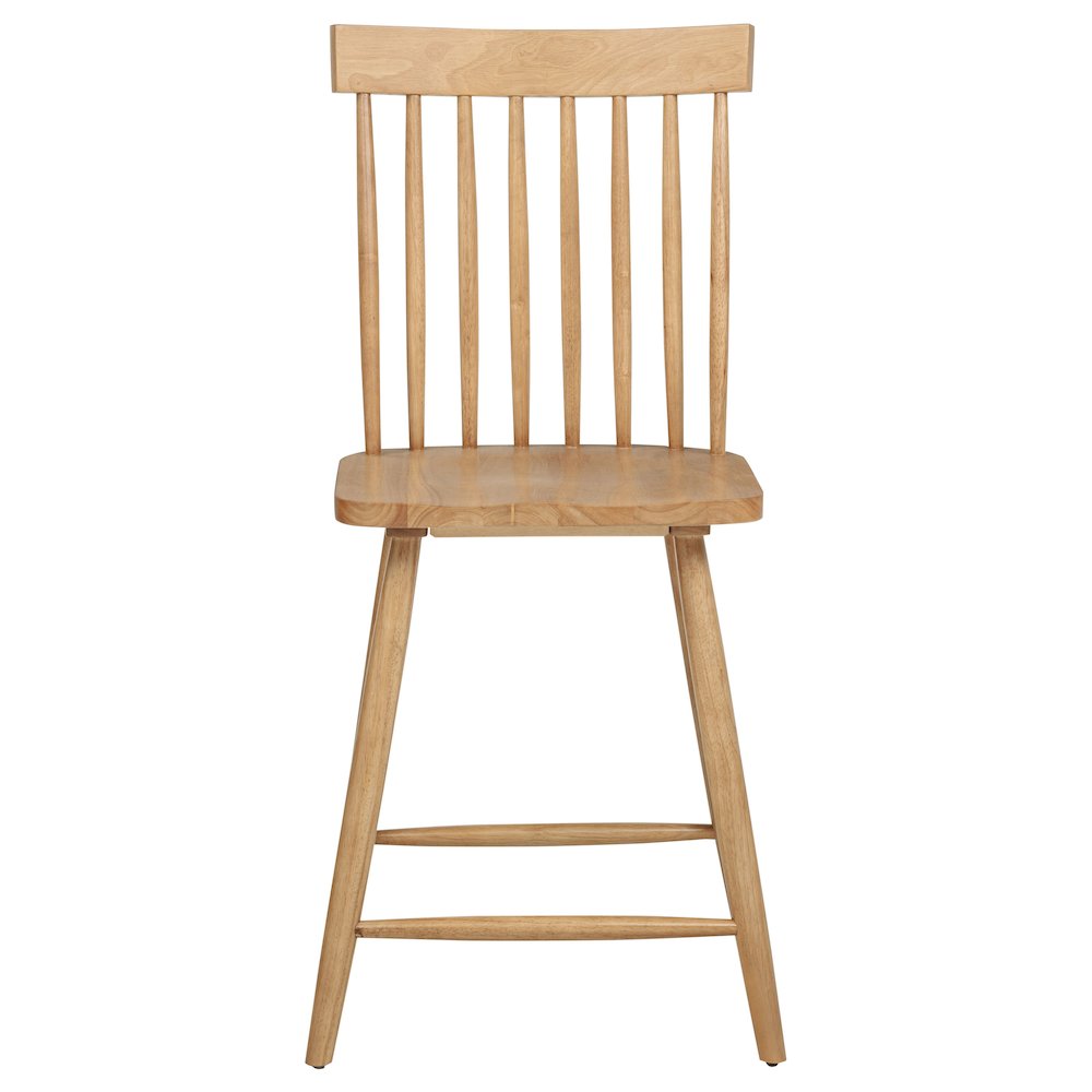 Andrews Windsor Counter Height Dining Side Chair Light Ash. Picture 4