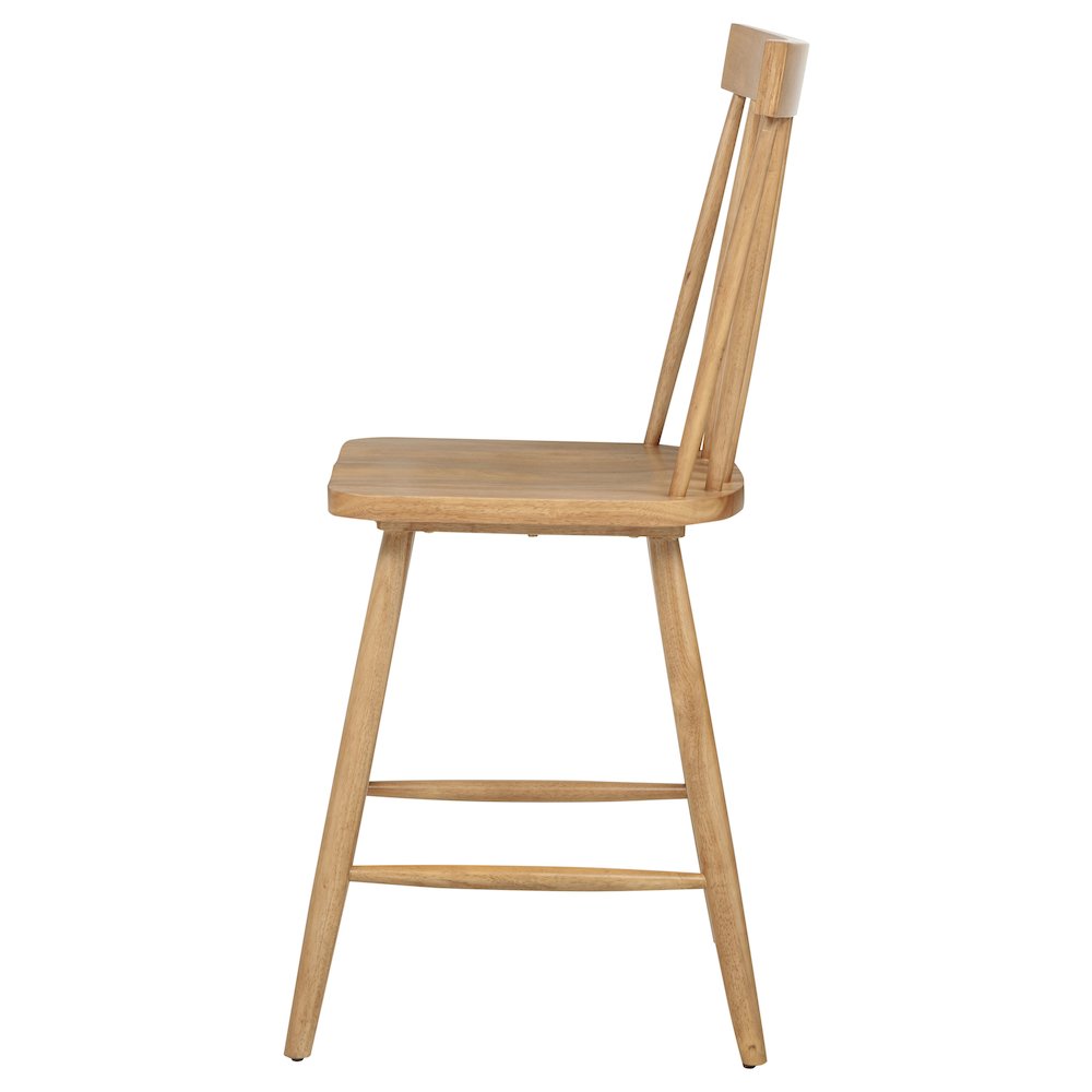 Andrews Windsor Counter Height Dining Side Chair Light Ash. Picture 6
