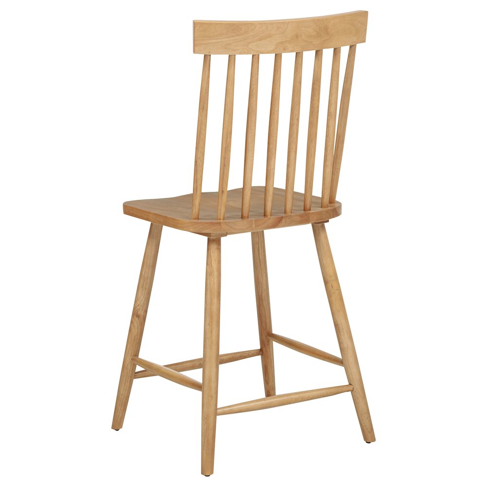 Andrews Windsor Counter Height Dining Side Chair Light Ash. Picture 7
