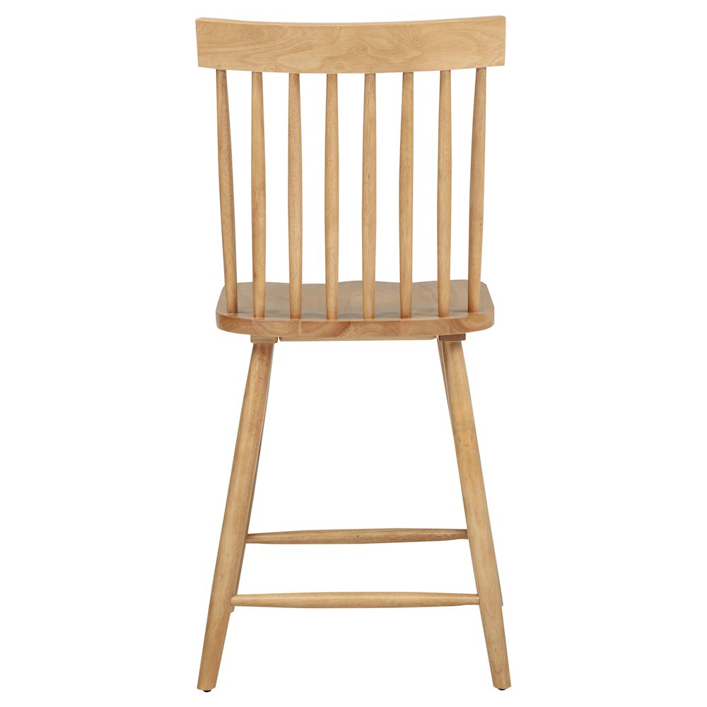 Andrews Windsor Counter Height Dining Side Chair Light Ash. Picture 8