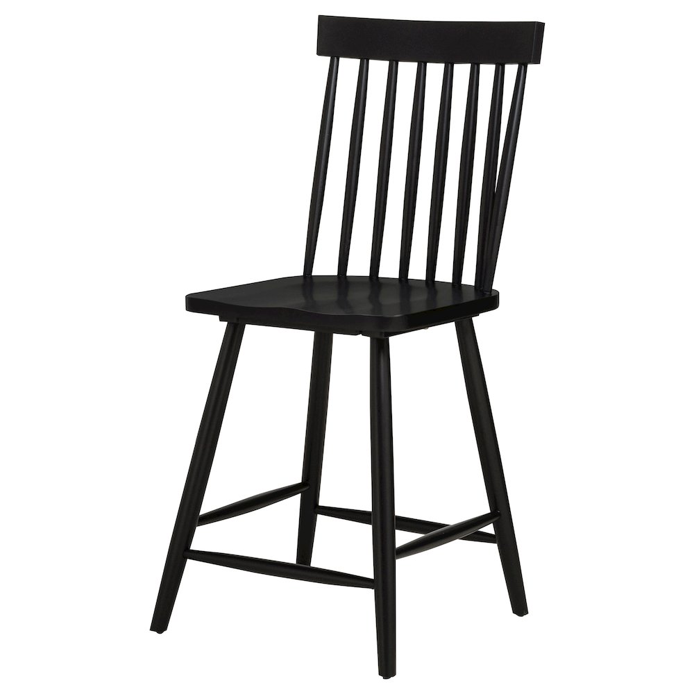 Andrews Windsor Counter Height Dining Side Chair Black. Picture 5