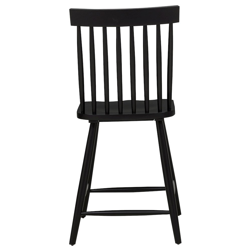 Andrews Windsor Counter Height Dining Side Chair Black. Picture 8