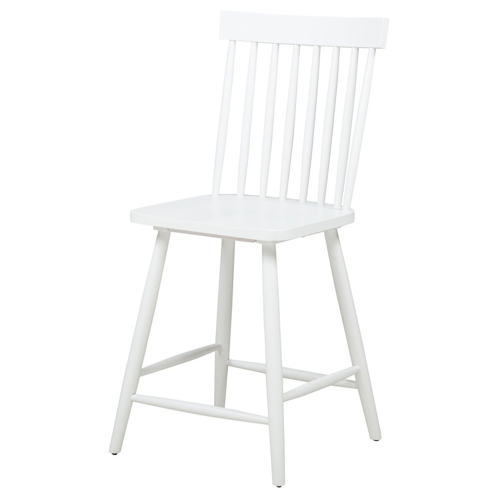 Andrews Windsor Counter Height Dining Side Chair White. Picture 5