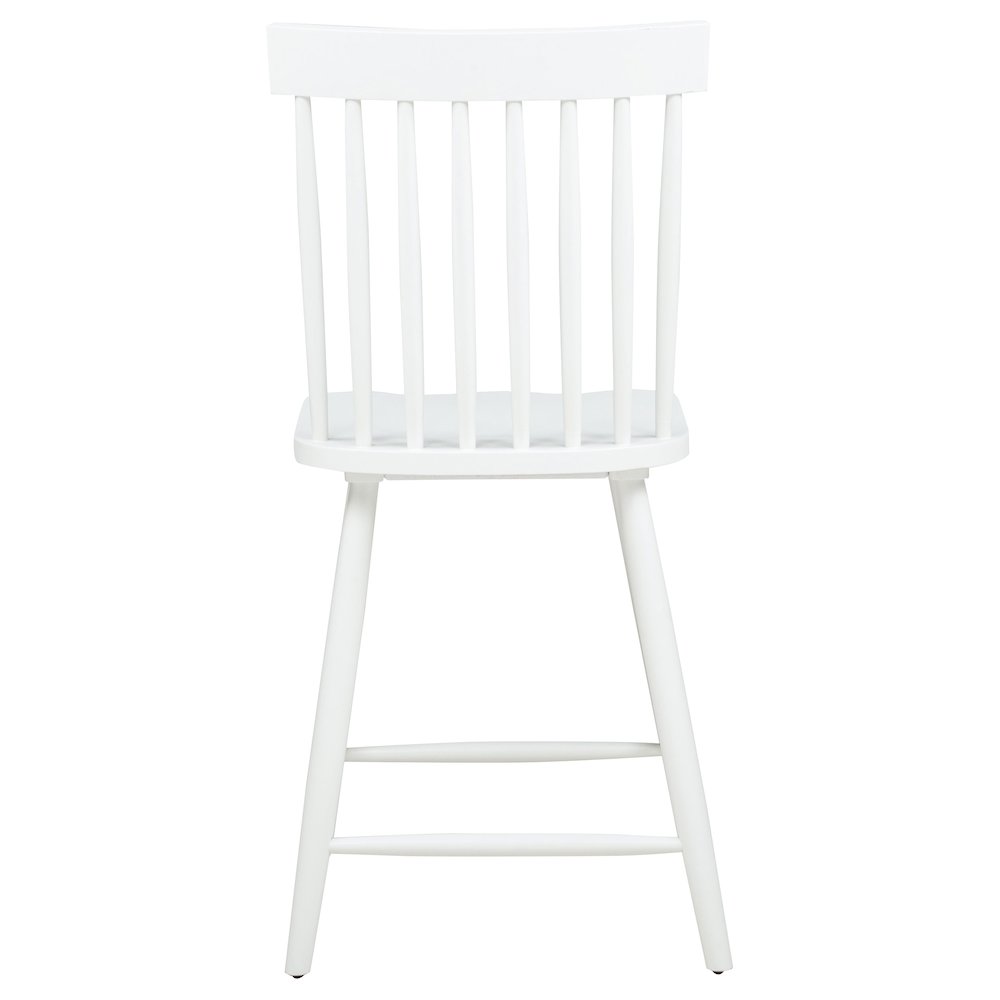 Andrews Windsor Counter Height Dining Side Chair White. Picture 8