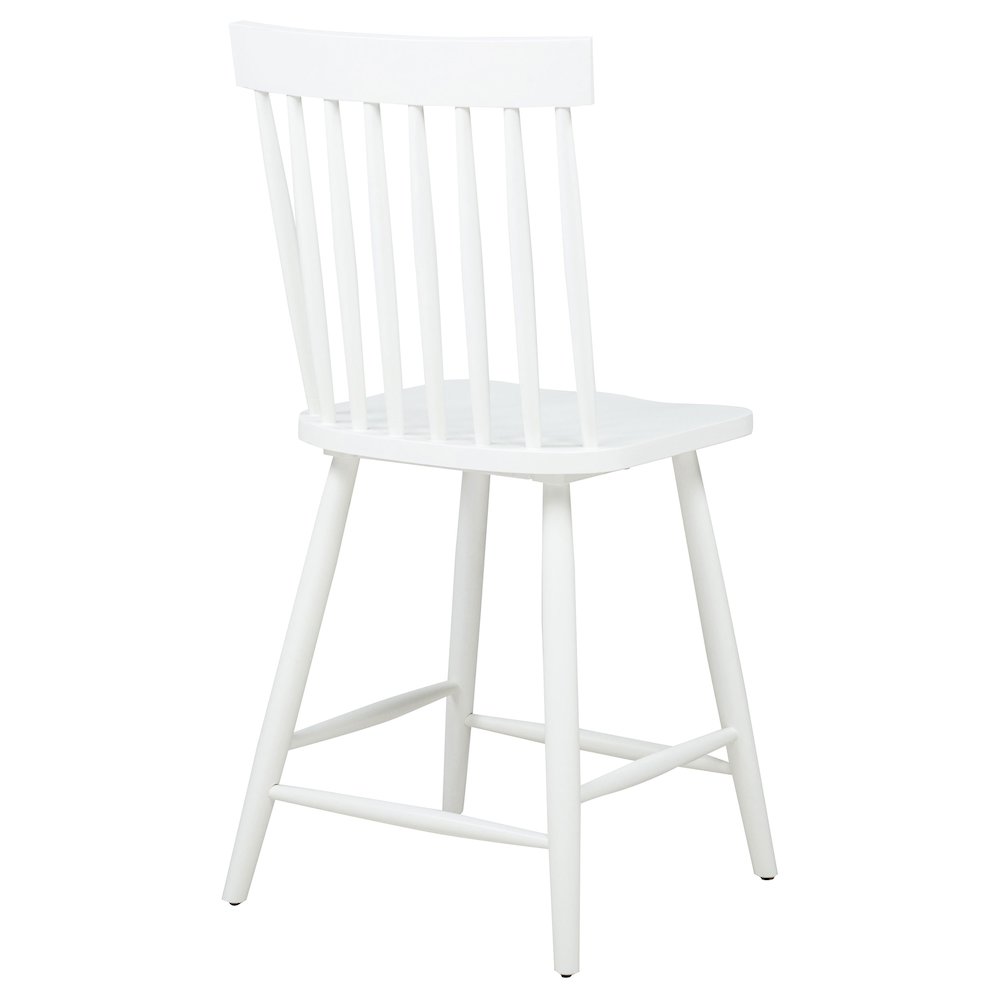 Andrews Windsor Counter Height Dining Side Chair White. Picture 9