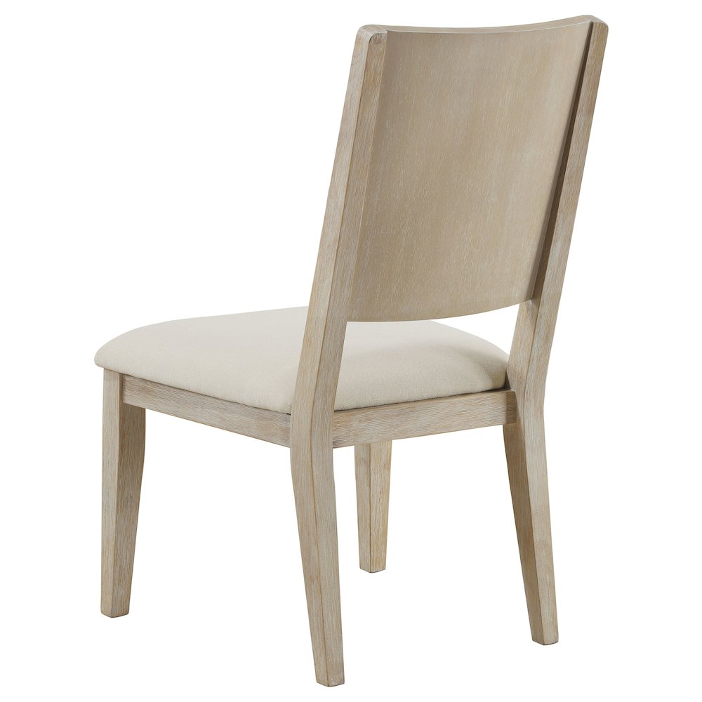 Trofello Cushioned Dining Side Chair White Washed (Set of 2). Picture 7