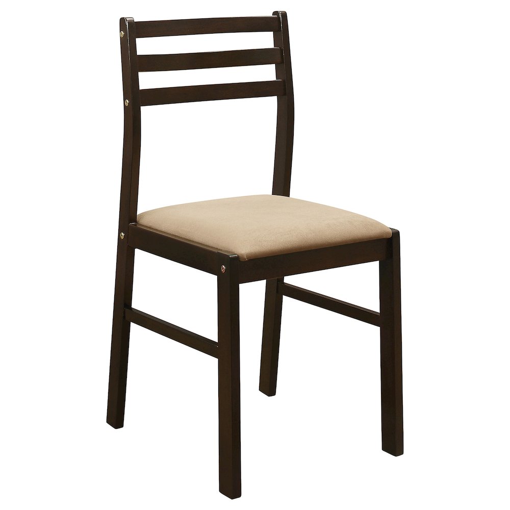 Bucknell 3-piece Round Drop Leaf Dining Table Set Cappuccino. Picture 5