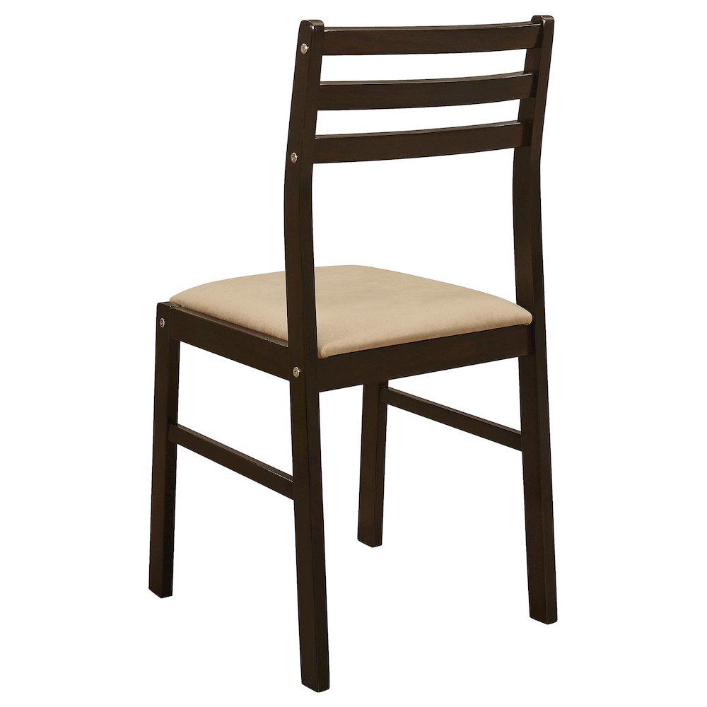 Bucknell 3-piece Round Drop Leaf Dining Table Set Cappuccino. Picture 9