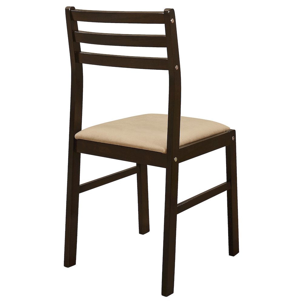 Bucknell 3-piece Round Drop Leaf Dining Table Set Cappuccino. Picture 11