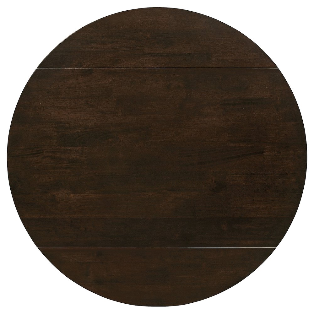 Bucknell 3-piece Round Drop Leaf Dining Table Set Cappuccino. Picture 17