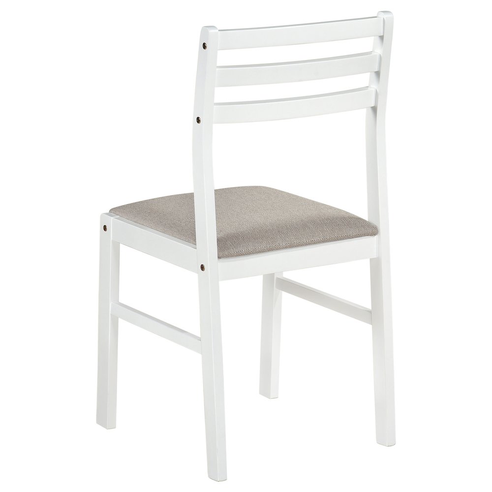 Bucknell 3-piece Round Drop Leaf Dining Table Set White. Picture 10