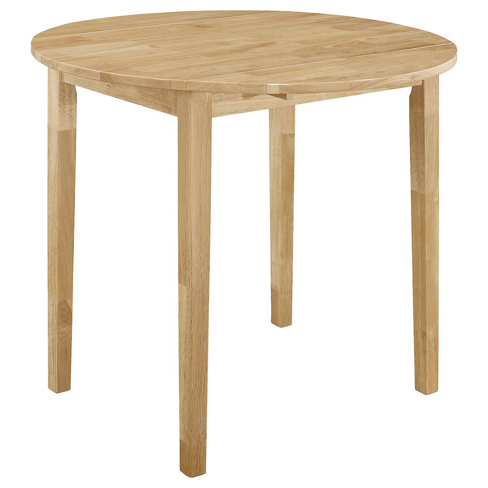 Bucknell 3-piece Round Drop Leaf Dining Table Set Natural. Picture 2