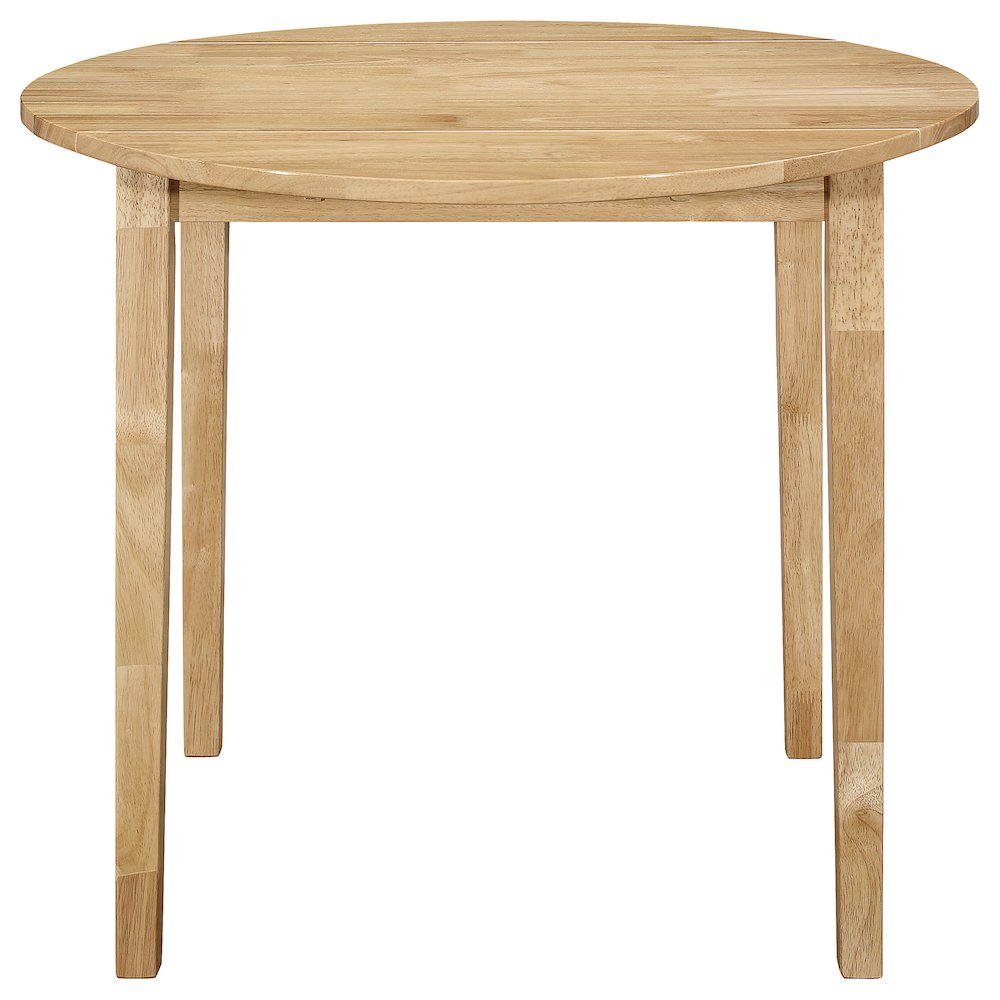 Bucknell 3-piece Round Drop Leaf Dining Table Set Natural. Picture 3