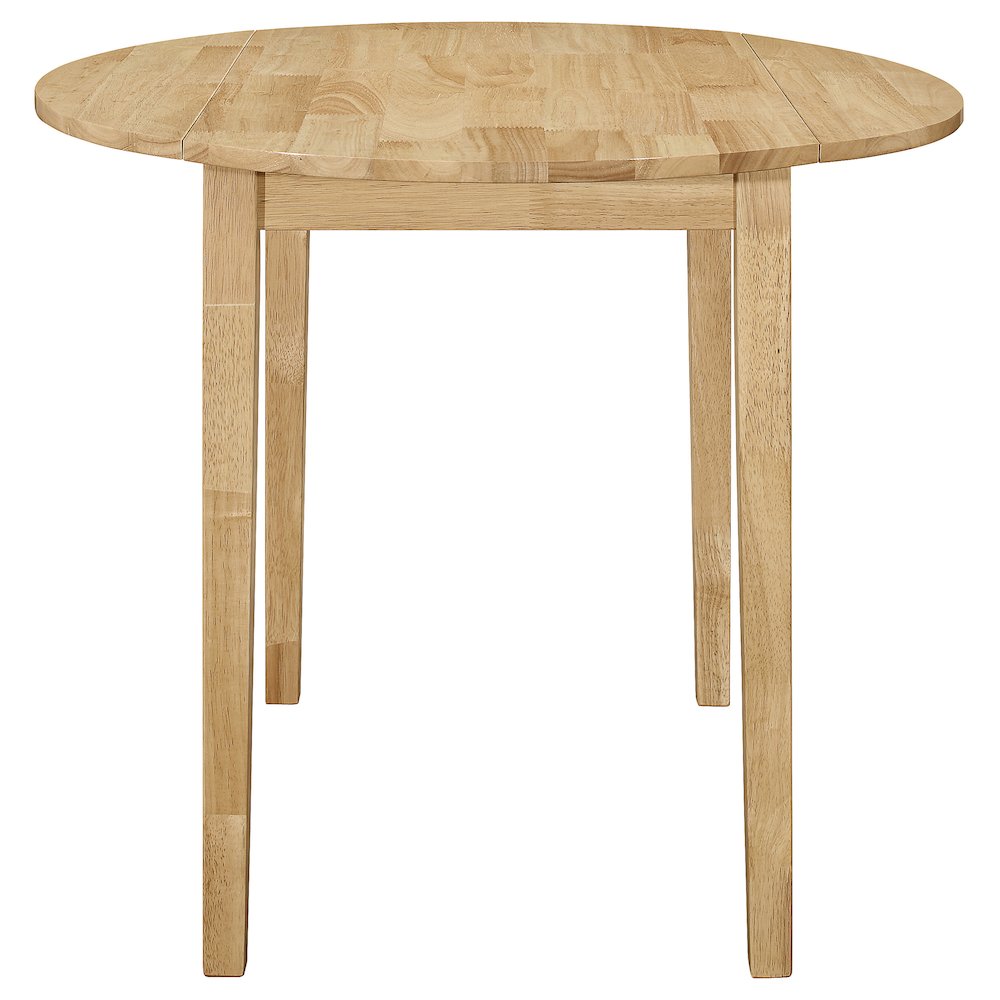 Bucknell 3-piece Round Drop Leaf Dining Table Set Natural. Picture 4