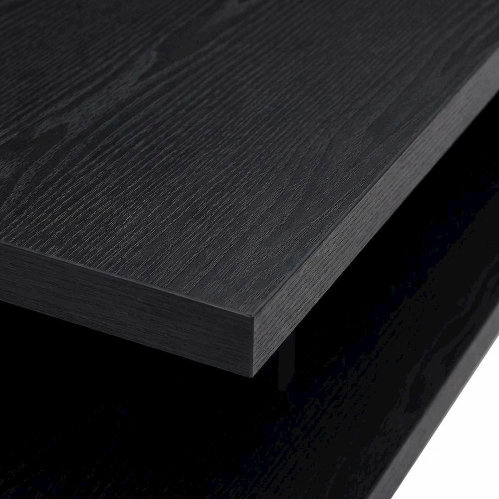 Black 78-Inch 2-Tier TV Stand Media Console with Contemporary Style. Picture 5