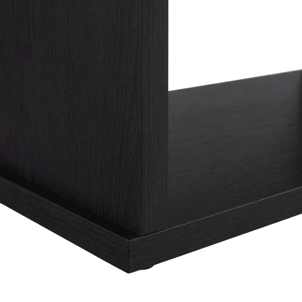 Black 78-Inch 2-Tier TV Stand Media Console with Contemporary Style. Picture 6