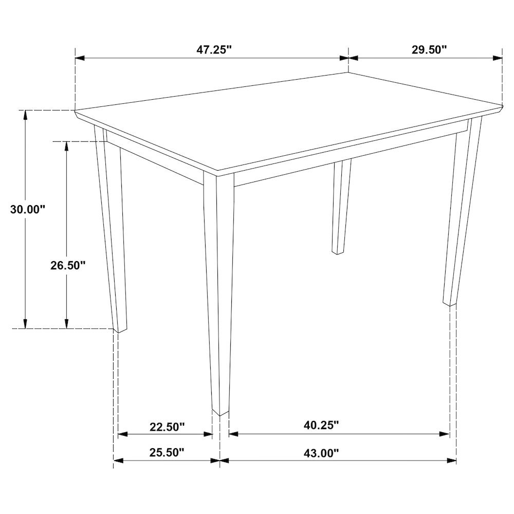 Gomez 5-piece Rectangular Dining Table Set Cappuccino. Picture 7