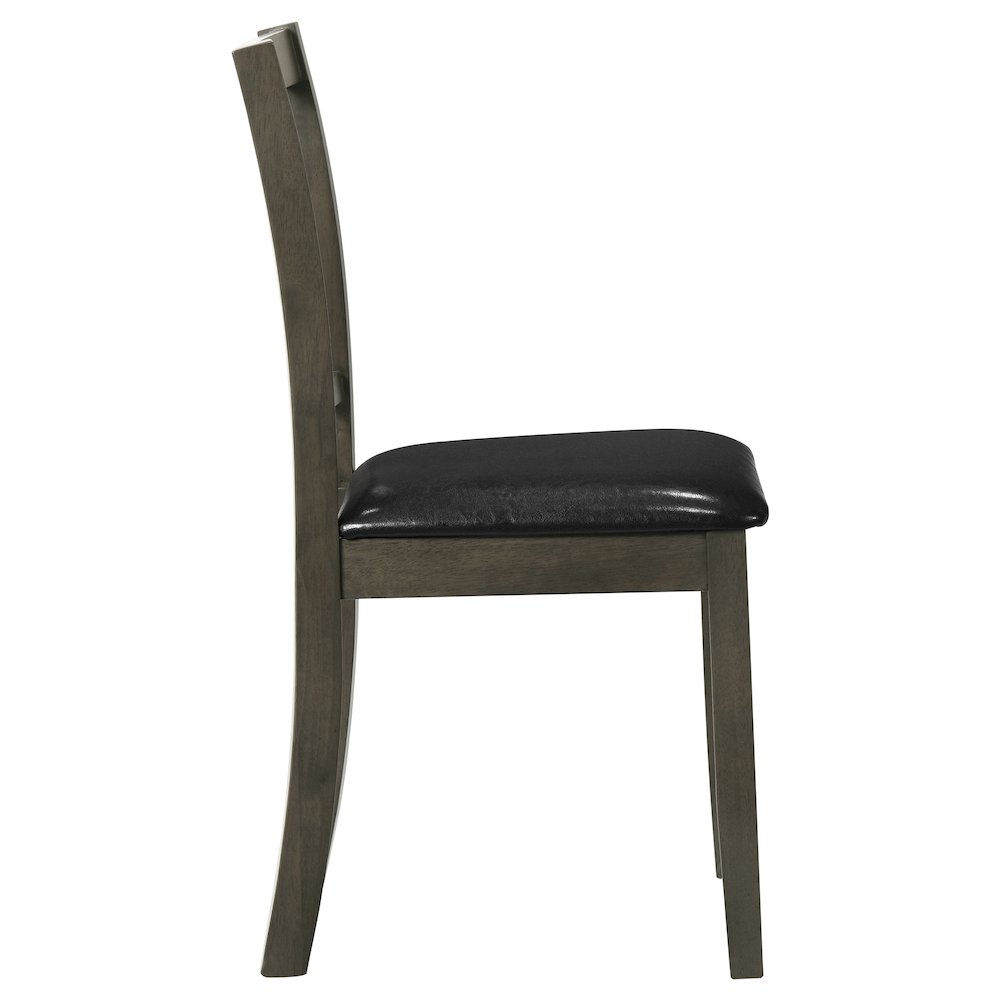 Parkwood 5-piece Square Dining Table Set Charcoal. Picture 7