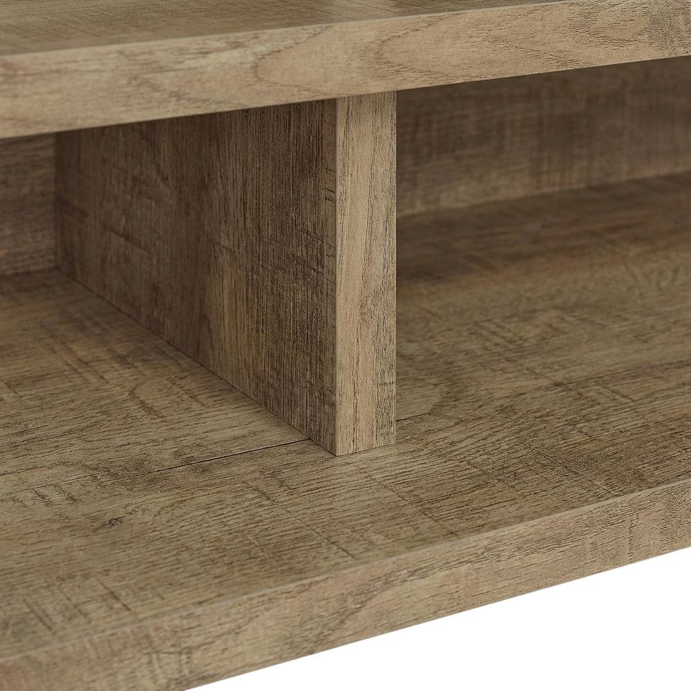 Green 78-Inch TV Stand, 2-Tier Storage, Farmhouse Design in Engineered Wood. Picture 6