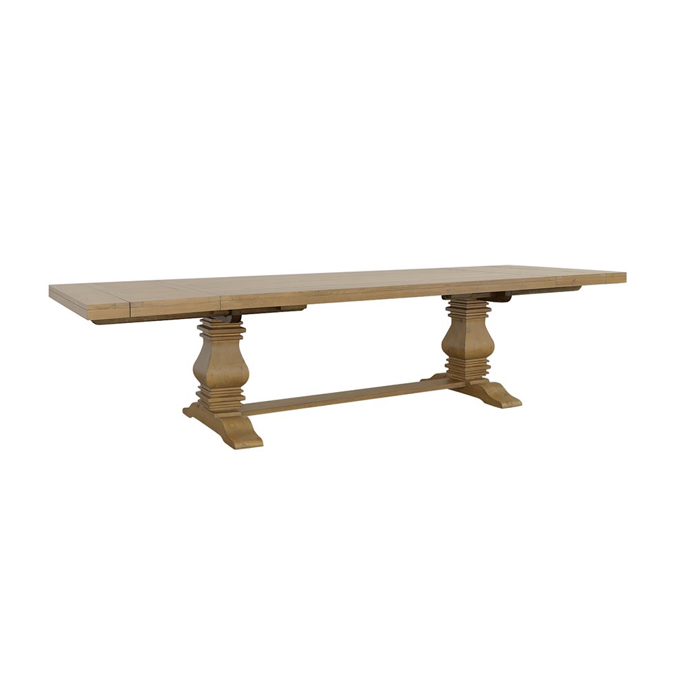 Florence 126-inch Extension Dining Table Rustic Honey. Picture 3