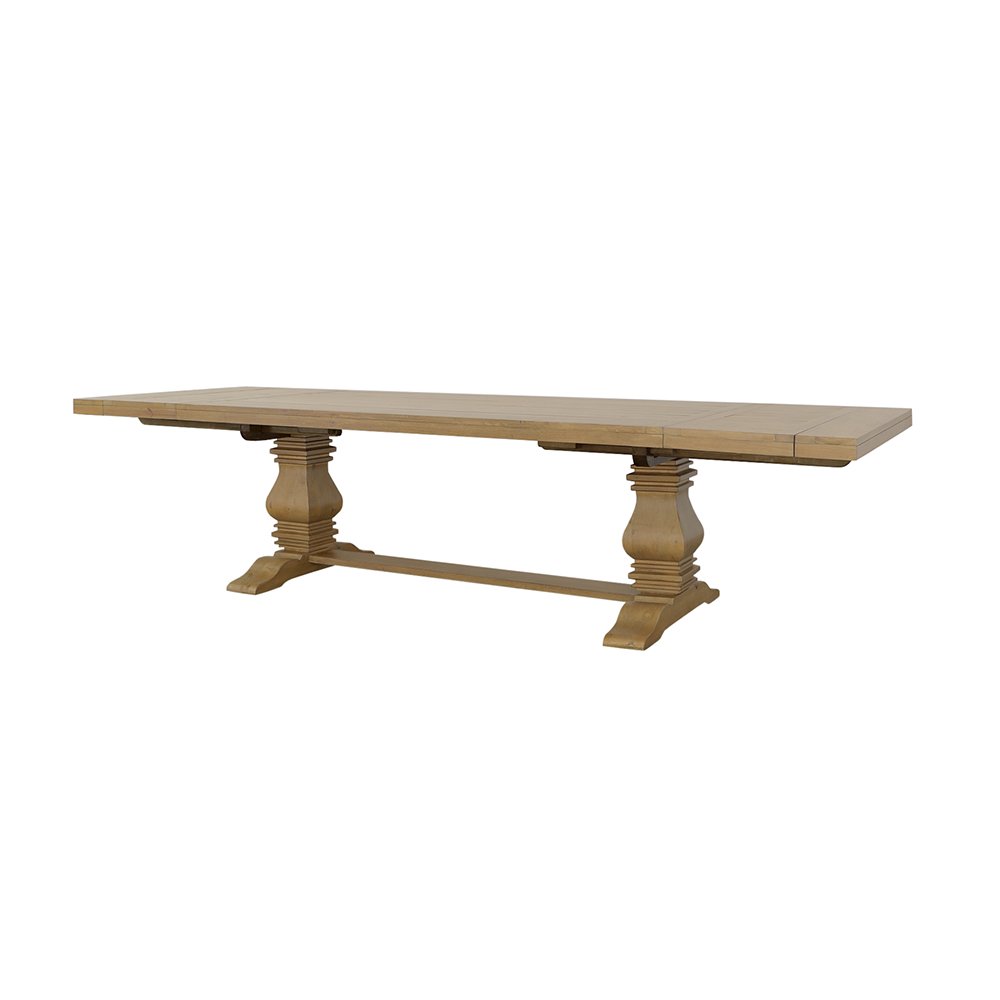 Florence 126-inch Extension Dining Table Rustic Honey. Picture 7