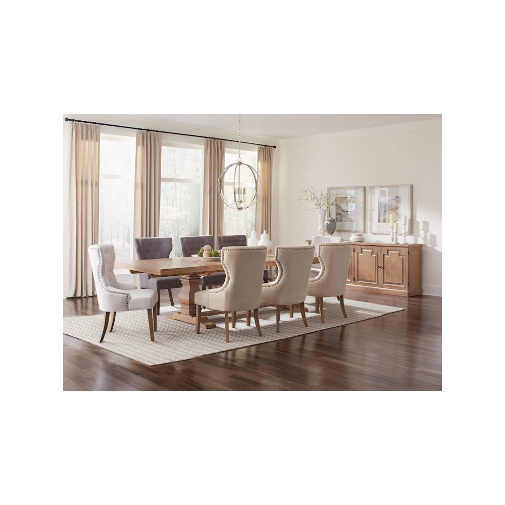 Florence 4-door Dining Sideboard Buffet Cabinet Rustic Honey. Picture 5