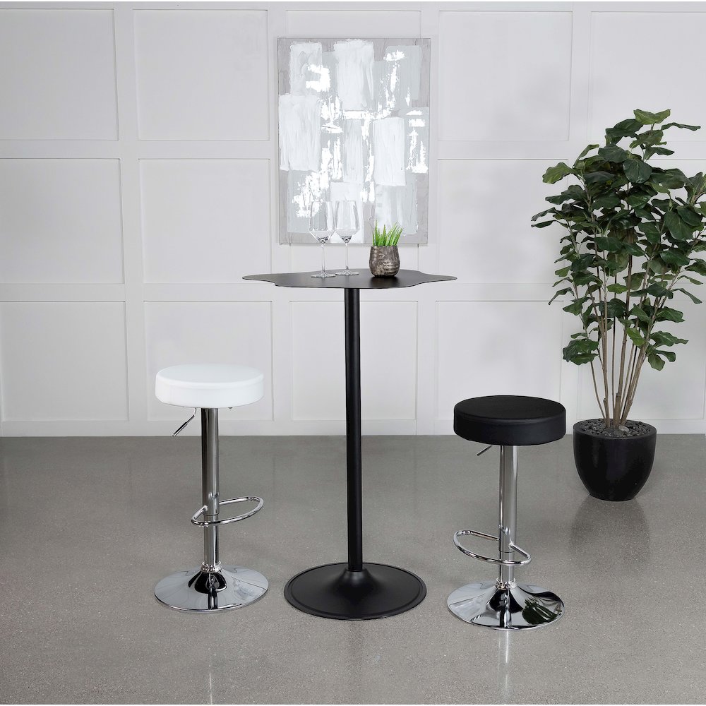 Keanu Curved 29-inch Cloud-Shaped Bistro Bar Table Black. Picture 8